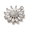 Brass Micro Pave Cubic Zirconia Pendants KK-I276-03P-02-2