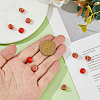 SUPERFINDINGS 10Pcs Brass Enamel Charms KK-FH0007-60-3
