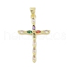 Real 18K Gold Plated Brass with Glass Pendants KK-A209-05A-G-1