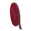 12M Braided Polyester Rhombus Ribbons SRIB-WH0011-267B-7