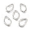Brass Irregularity Spring Gate Rings KK-U072-43B-P-1