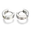 Personalized Unisex 304 Stainless Steel Huggie Hoop Earrings EJEW-G120-37A-1