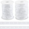Olycraft 9.5~10 Yards Polyester Sewing Snap Button Tapes DIY-OC0009-05-1