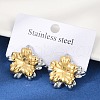 304 Stainless Steel Stud Earrings EJEW-U045-04B-GP-1