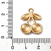 Cherry Alloy Pendants PALLOY-S051-01C-G-3