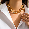 Aluminum Chunky Cable Chain Necklaces for Women FS-WG5116E-09-1