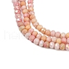 Faceted Electroplated Glass Beads Strands X-GLAA-C023-02-C12-2