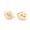 Brass Micro Pave Cubic Zirconia Pendants KK-N263-10G-2