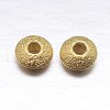 Real 18K Gold Plated Saucer 925 Sterling Silver Stradust Spacer Beads STER-M101-11-5mm-1