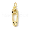 Brass Micro Pave Cubic Zirconia Pendants ZIRC-F132-81G-2