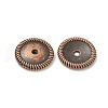 Tibetan Style Alloy Bead Caps TIBE-P003-82R-1