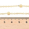 Brass Satellite Chains Necklace for Women NJEW-P265-06G-2