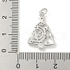 Rack Plating Brass Micro Pave Clear Cubic Zirconia Pendants KK-B093-16P-3
