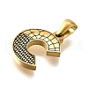 Golden 304 Stainless Steel Pendants STAS-K300-01G-C-2