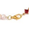 Glass Beaded Link Bracelets for Women BJEW-JB11976-02-5