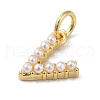Rack Plating Brass with ABS Plastic Imitation Pearl Charms KK-B092-30V-G-2