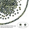 ARRICRAFT Round Frosted Natural TaiWan Jade Beads Strands G-AR0001-24-2