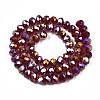 Electroplate Glass Beads Strands EGLA-A034-T2mm-B29-2