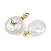 Natural Keshi Pearl Pendants STAS-Z136-01G-3