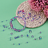 4 Styles Transparent Spray Painted Glass Beads GLAA-CJ0001-42-7