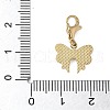304 Stainless Steel Bowknot Pendant Decoration STAS-S165-29G-3