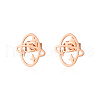 Sweet Stainless Steel Flat Planet Earrings for Daily Wear XN2205-3-1