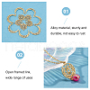   40Pcs 2 Styles Tibetan Style Alloy Links Connectors TIBE-PH0001-35-6