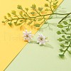 Flower Stud Earrings EJEW-JE04392-02-3