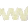 20 Yards Polyester Pleated Elastic Lace Trim SRIB-M015-01I-2