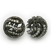 Brass Cubic Zirconia Beads ZIRC-F001-30B-1