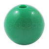 Sea Green Chunky Round Bubblegum Acrylic Solid Beads X-PAB709Y-12-1