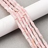 Natural Pink Opal Beads Strands G-L624-G06-12x5mm-1