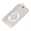304 Stainless Steel Pendants STAS-M115-01P-O-2