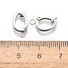304 Stainless Steel Fold Over Clasps STAS-H233-05P-3