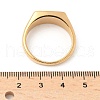 316L Stainless Steel Natural Gemstone Finger Rings for Women RJEW-U054-02C-02G-5