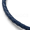 Leather Braided Cord Bracelets BJEW-G675-06G-17-2