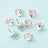 304 Stainless Steel Cup Pearl Peg Bails Pin Pendants STAS-K210-09A-S-5