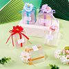Clear PVC Candy Gift Packaging Boxes with Ribbon & Artificial Flower CON-TAC0001-20E-10