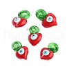 Glass with Enamel Pendants GLAA-M047-02-1