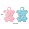 36Pcs 9 Colors Spray Painted Alloy Charms X1-FIND-LS0001-55-3