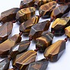 Natural Tiger Eye Beads Strands G-F531-K02-1