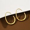 304 Stainless Steel Teardrop Dangle Earrings EJEW-S272-05G-1