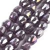 Electroplate Glass Beads Strands EGLA-D030-P4mm-B06-1