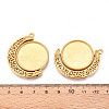 304 Stainless Steel Rotatable Pendant Cabochon Settings STAS-N114-01G-3