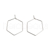 Brass Hoop Earring Findings KK-R112-039B-1