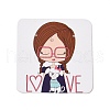 Square Paper Earring Display Cards CDIS-C004-02D-2