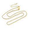 1MM Brass Box Chain Necklaces NJEW-C086-01G-4