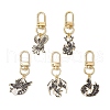 Alloy Enamel Pendant Decorations HJEW-JM03255-2