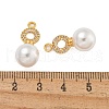 Brass Micro Pave Cubic Zirconia Pendants KK-U036-16G-3