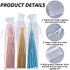 Gorgecraft 100Pcs Rectangle Mesh Polyester Gift Bags ABAG-GF0001-33-6